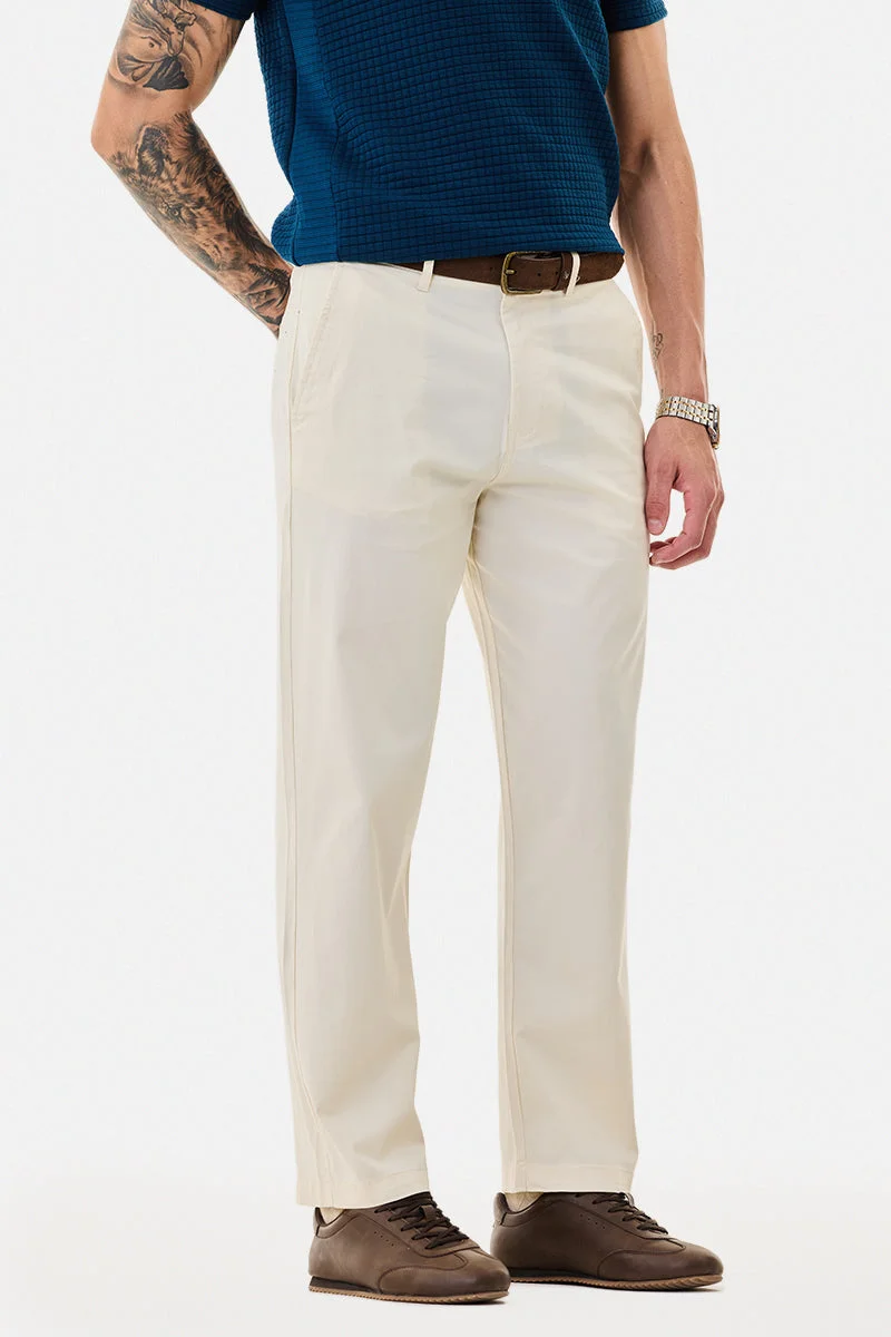 سنيتش Straight Fit Stretch Trousers